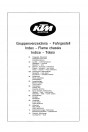 Blick ins Inhaltsverzeichnis: KTM Motorfahrzeugbau 100, 125, 175, 250 und 400 ccm Geländemodelle, luftgekühlt, Ersatzteilkatalog, Fahrgestelle