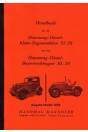 Hanomag Diesel-Klein-Zugmaschine SS 20/ Diesel-Bauernschlepper RL 20 Betriebsanleitung