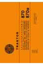 Steyr 870 und 870a Traktor Ersatzteilkatalog
