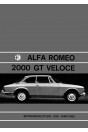 Alfa Romeo 2000 GT Veloce Betriebsanleitung