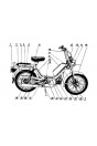 Jawa Motorfahrrad, Type 210, Betriebsanleitung