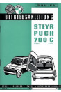 Puch 700 C und E (Combi), Betriebsanleitung
