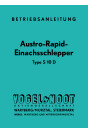 Vogel & Noot Austro Rapid Einachsschlepper, Typ S 10 D, Vogel & Noot, Betriebsanleitung