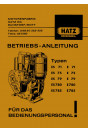 Hatz Dieselmotor E / ES 71, 75, 79, 780, 785 Betriebsanleitung