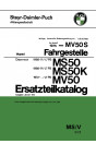 Puch MS50 MS50K MV50 MV50S Fahrgestell Ersatzteilkatalog
