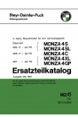 Puch Monza 4S, 4SL, 4C, 4XL, 4GP, Ersatzteilkatalog
