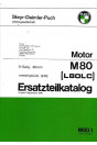 Puch Frigerio M 80 ( L80LC) Motor, 6-Gang, wassergekühlt, 18 PS, Ersatzteilkatalog