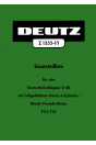 Deutz D40 Radschlepper mit Motor F3L712 Ersatzteilkatalog