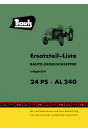 Bautz AL240 Traktor Ersatzteilliste