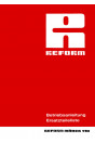 Reform RM 110 Betriebsanleitung und Ersatzteilliste