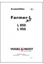 Vogel & Noot Farmer-L 3S L850/L950 Ersatzteilliste