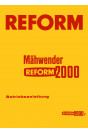 Reform Mähwender 2000 und 2000 P Betriebsanleitung
