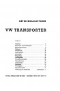 Blick ins Inhaltsverzeichnis: VW Transporter, Betriebsanleitung