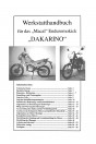 Blick ins Inhaltsverzeichnis: Macal Enduromokick Dakarino Reperaturanleitung